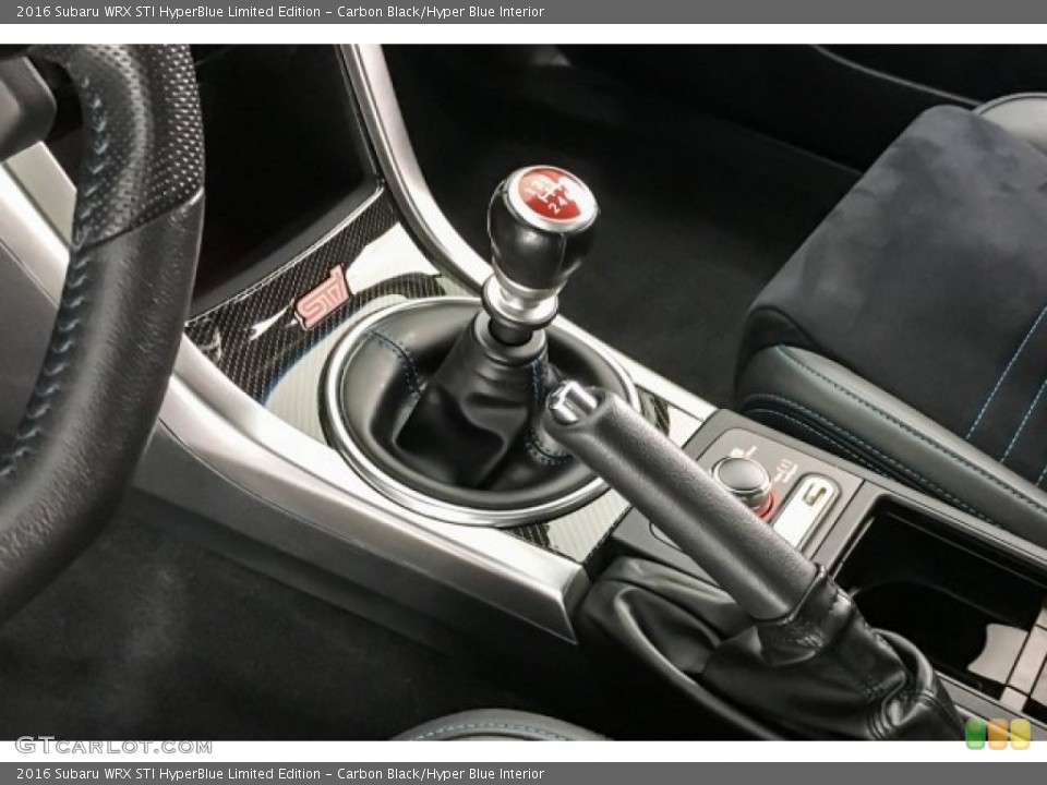 Carbon Black/Hyper Blue Interior Transmission for the 2016 Subaru WRX STI HyperBlue Limited Edition #128684811
