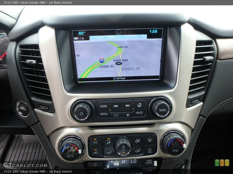 Jet Black Interior Navigation for the 2019 GMC Yukon Denali 4WD #128697097