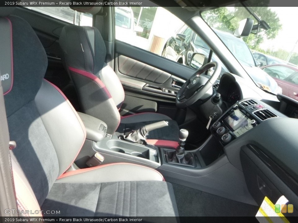 Recaro Black Ultrasuede/Carbon Black Interior Front Seat for the 2019 Subaru WRX Premium #128701069