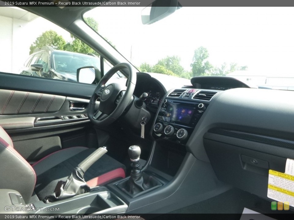 Recaro Black Ultrasuede/Carbon Black Interior Dashboard for the 2019 Subaru WRX Premium #128701099
