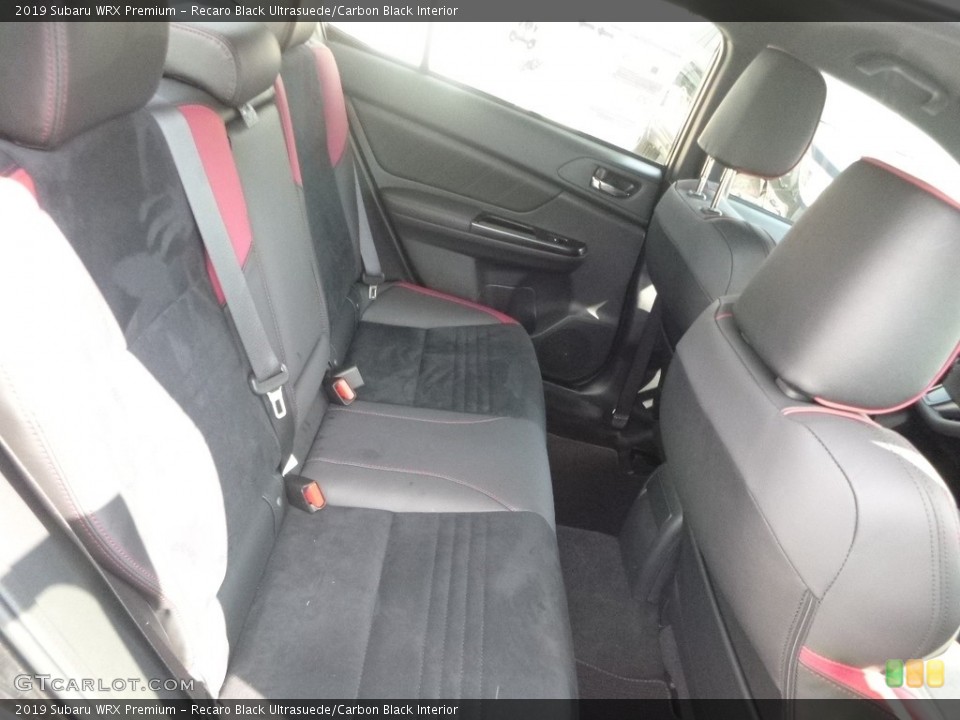 Recaro Black Ultrasuede/Carbon Black Interior Rear Seat for the 2019 Subaru WRX Premium #128701123
