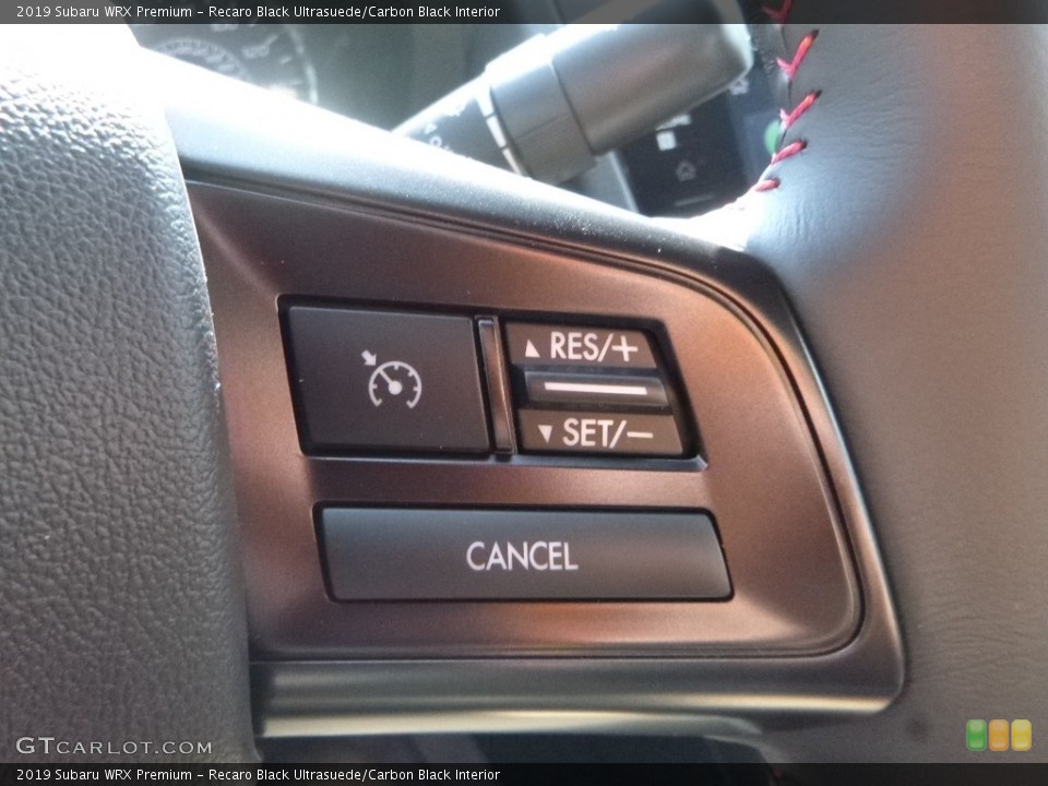 Recaro Black Ultrasuede/Carbon Black Interior Steering Wheel for the 2019 Subaru WRX Premium #128701315