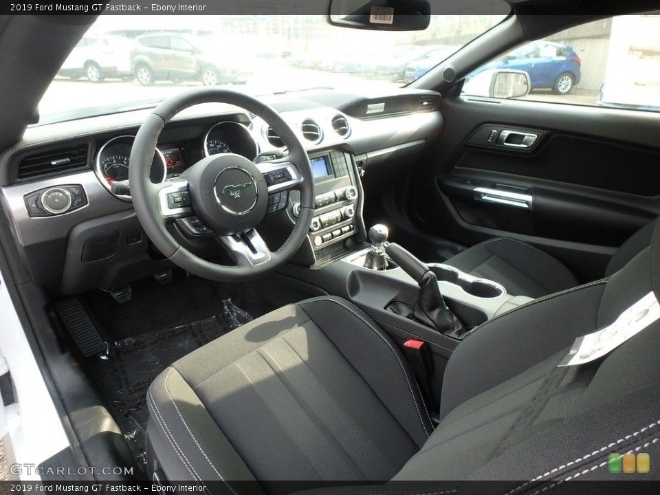 Ebony Interior Photo for the 2019 Ford Mustang GT Fastback #128703656