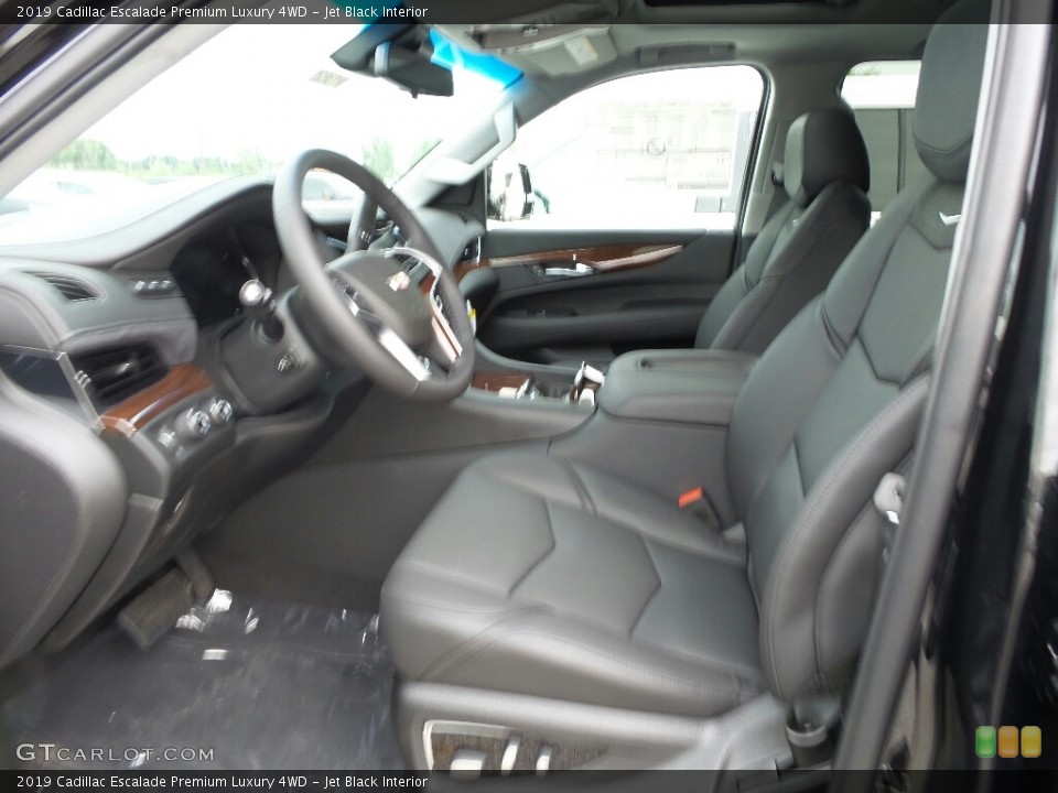 Jet Black Interior Front Seat for the 2019 Cadillac Escalade Premium Luxury 4WD #128707252