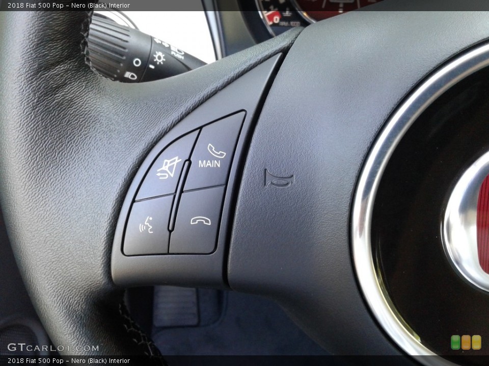 Nero (Black) Interior Steering Wheel for the 2018 Fiat 500 Pop #128715943