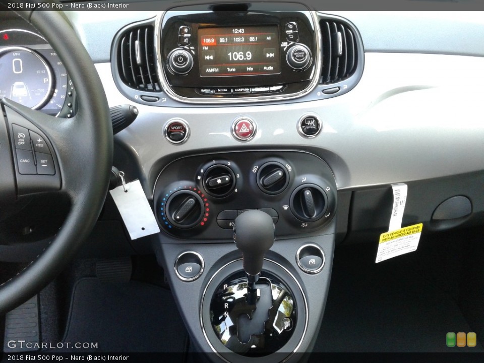 Nero (Black) Interior Controls for the 2018 Fiat 500 Pop #128715973