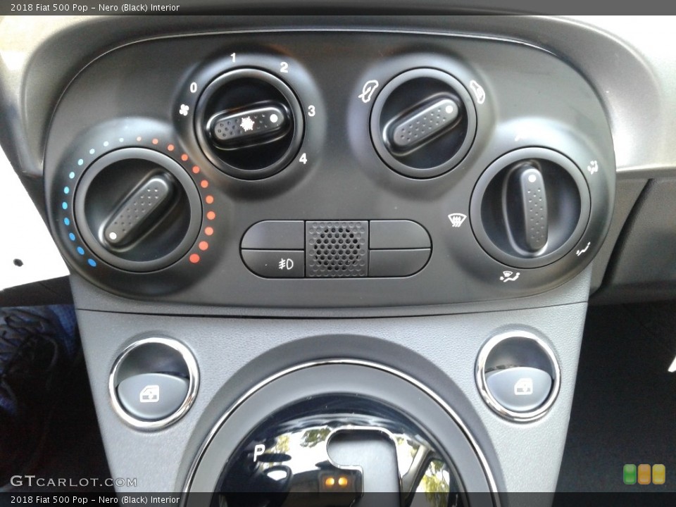 Nero (Black) Interior Controls for the 2018 Fiat 500 Pop #128716006