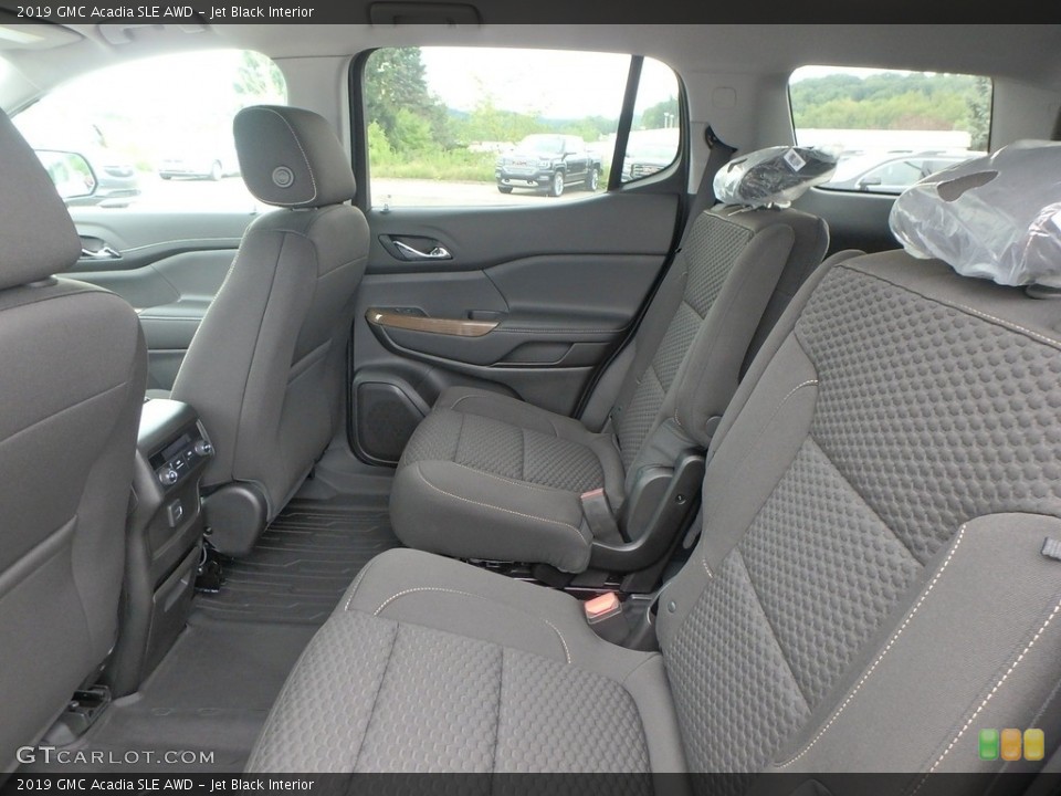 Jet Black Interior Rear Seat for the 2019 GMC Acadia SLE AWD #128716480