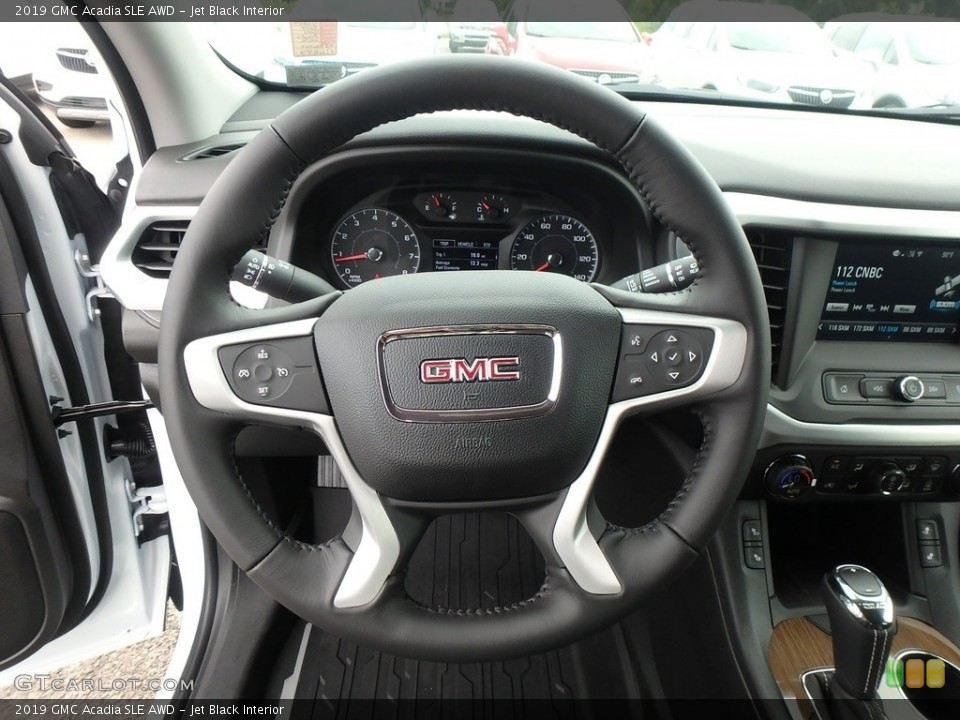 Jet Black Interior Steering Wheel for the 2019 GMC Acadia SLE AWD #128716528