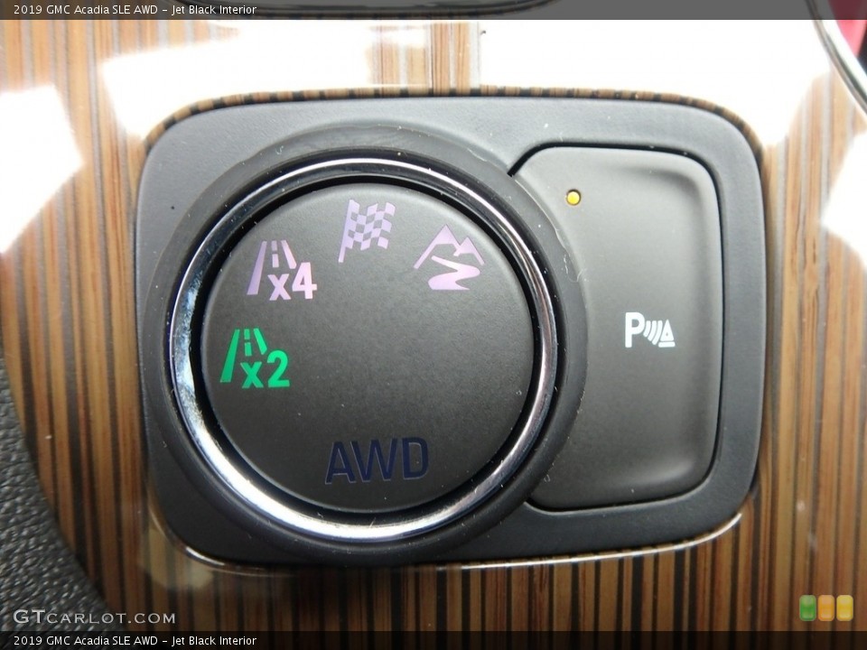 Jet Black Interior Controls for the 2019 GMC Acadia SLE AWD #128716534
