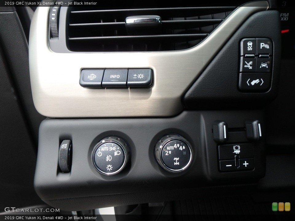 Jet Black Interior Controls for the 2019 GMC Yukon XL Denali 4WD #128716693