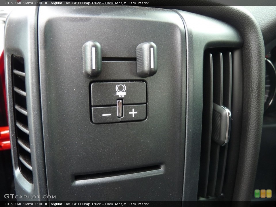Dark Ash/Jet Black Interior Controls for the 2019 GMC Sierra 3500HD Regular Cab 4WD Dump Truck #128718395