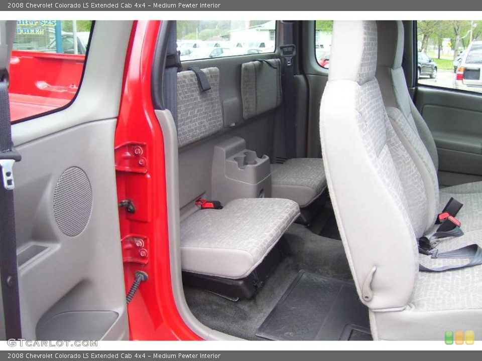 Medium Pewter Interior Rear Seat for the 2008 Chevrolet Colorado LS Extended Cab 4x4 #12872573