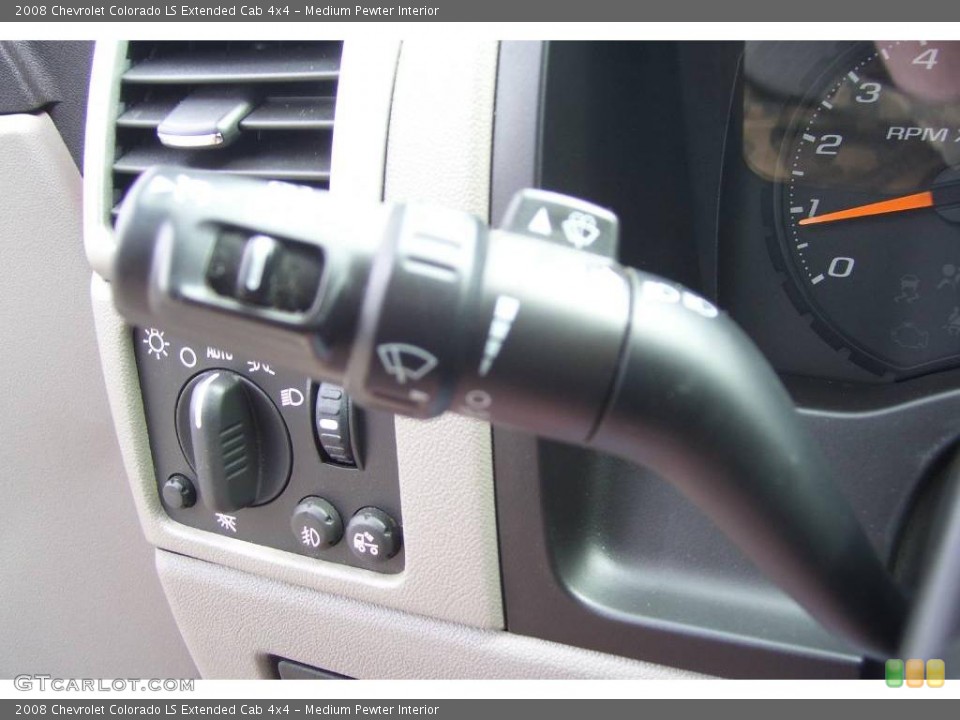 Medium Pewter Interior Controls for the 2008 Chevrolet Colorado LS Extended Cab 4x4 #12872768