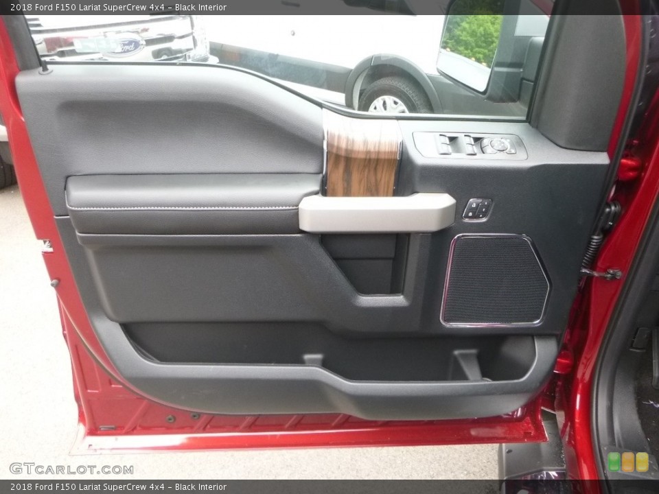 Black Interior Door Panel for the 2018 Ford F150 Lariat SuperCrew 4x4 #128732381