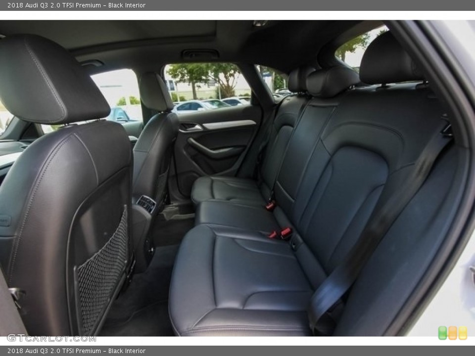 Black Interior Rear Seat for the 2018 Audi Q3 2.0 TFSI Premium #128740443