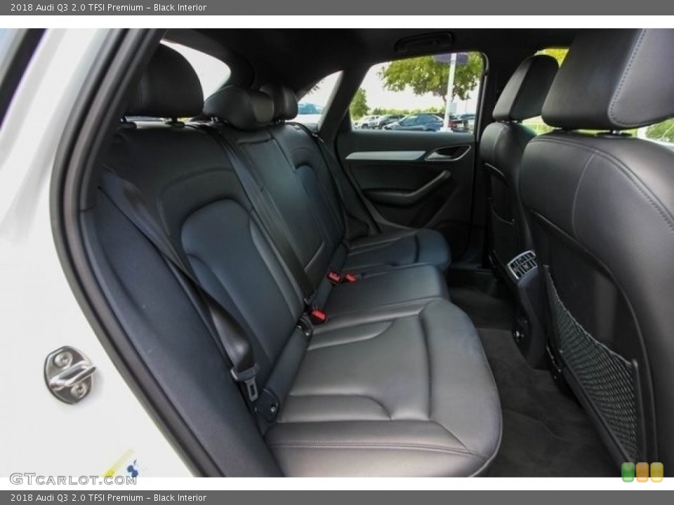 Black Interior Rear Seat for the 2018 Audi Q3 2.0 TFSI Premium #128740494