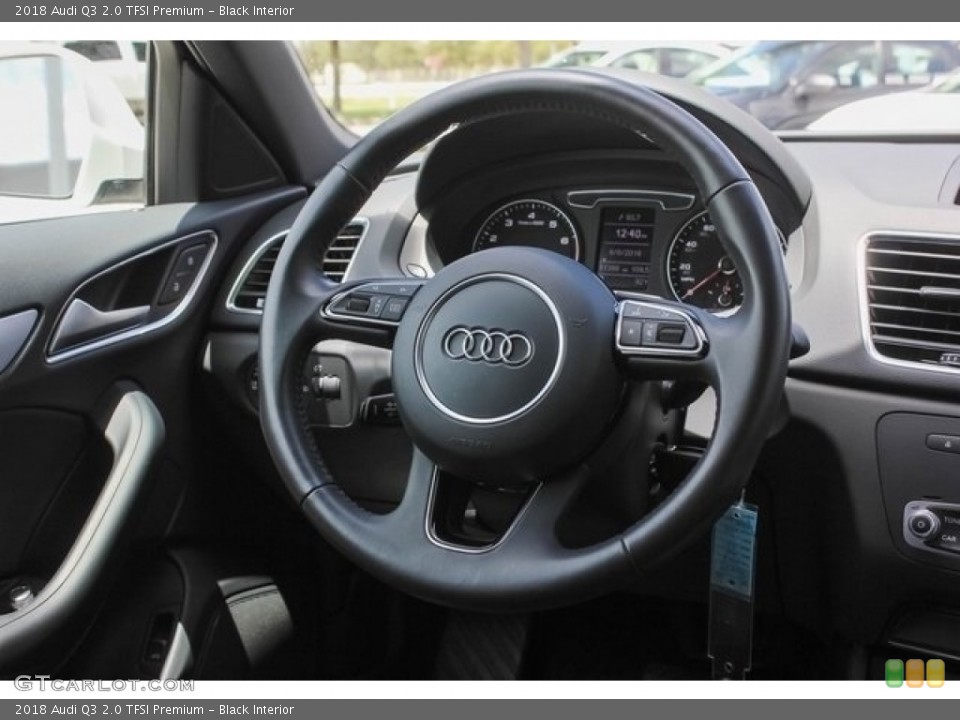 Black Interior Steering Wheel for the 2018 Audi Q3 2.0 TFSI Premium #128740587