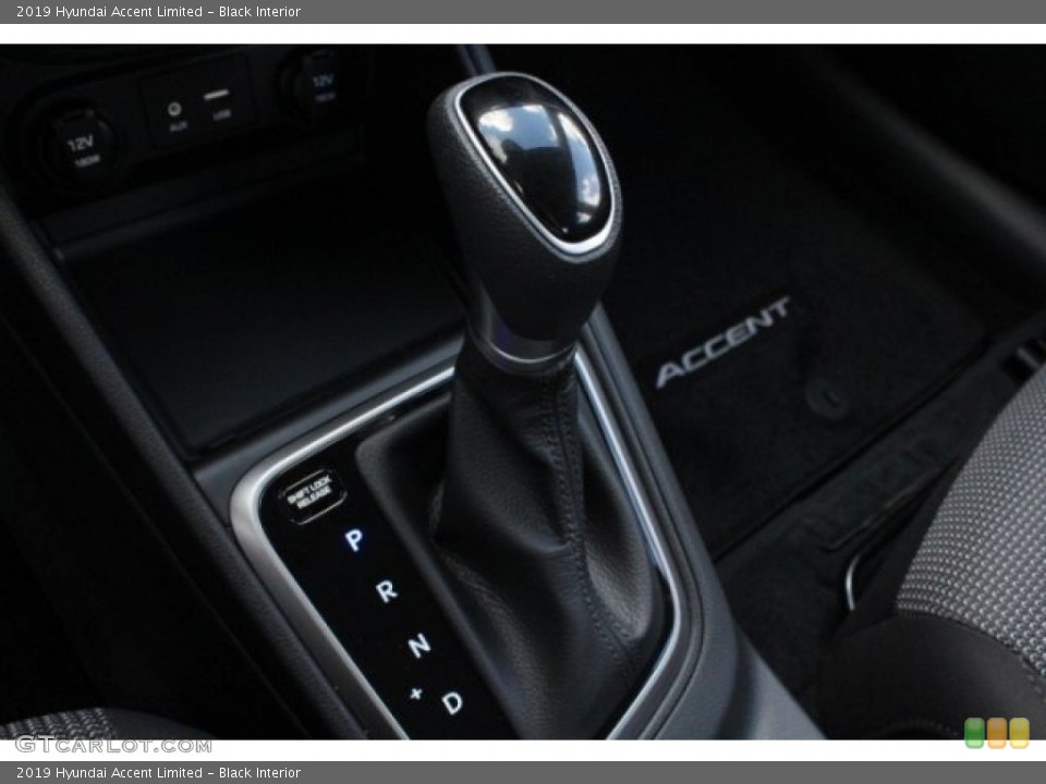 Black Interior Transmission for the 2019 Hyundai Accent Limited #128747520