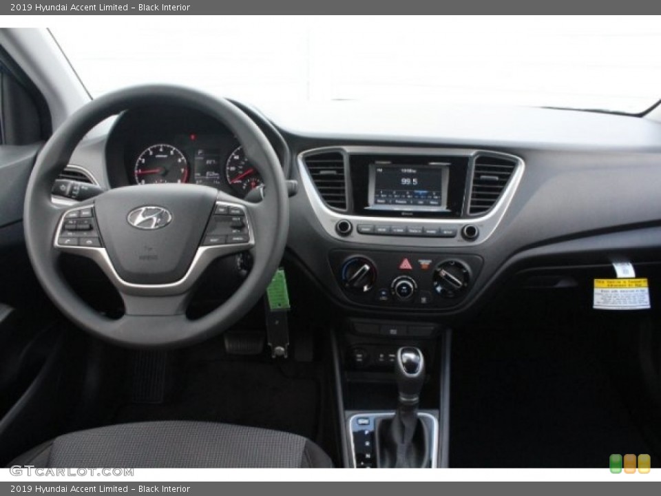 Black Interior Dashboard for the 2019 Hyundai Accent Limited #128747658