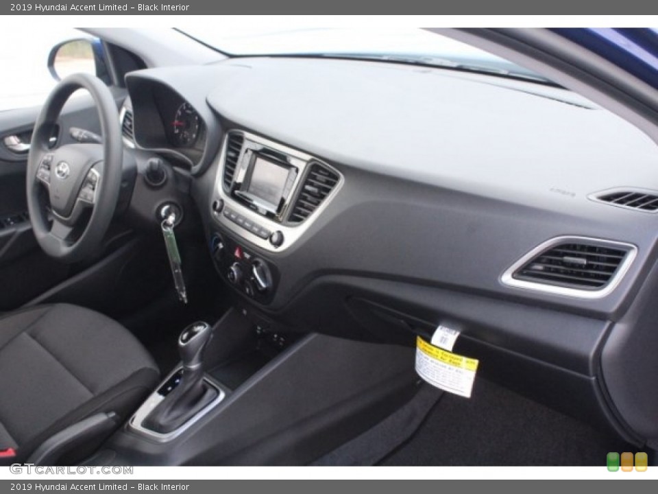 Black Interior Dashboard for the 2019 Hyundai Accent Limited #128747751