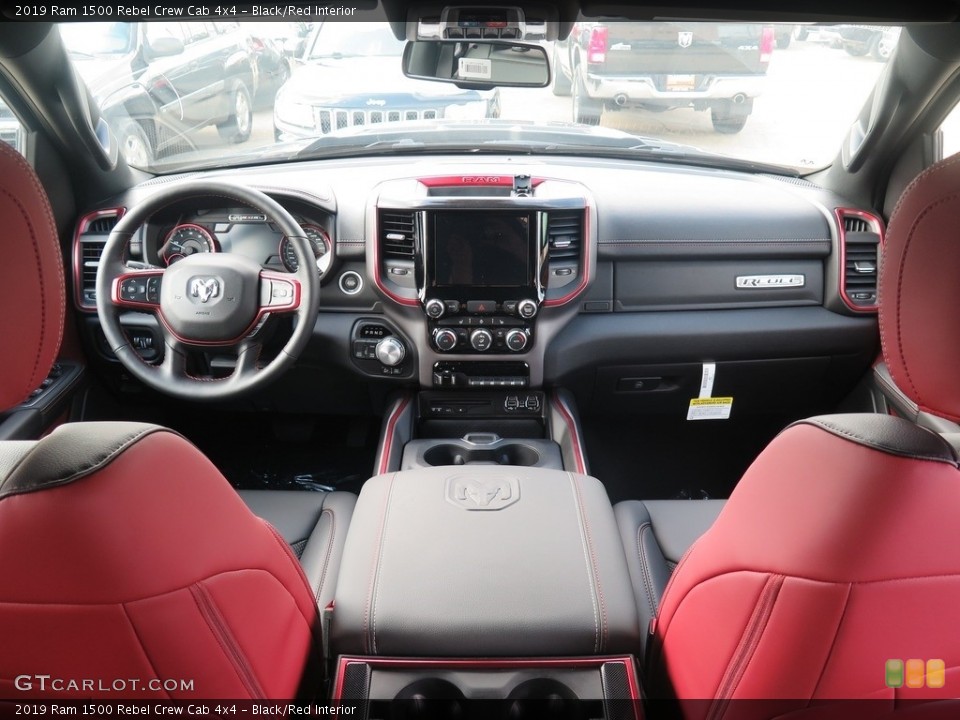 Black/Red Interior Photo for the 2019 Ram 1500 Rebel Crew Cab 4x4 #128760744