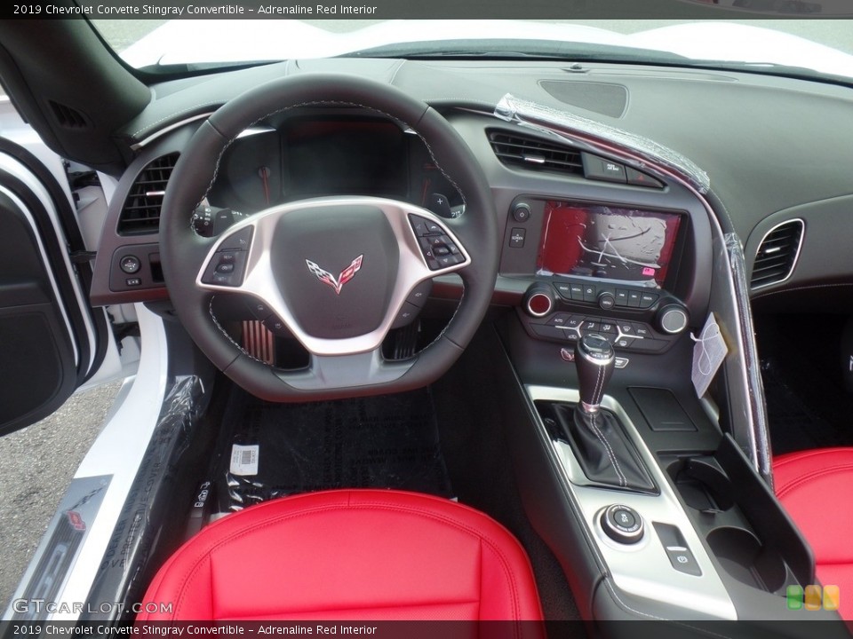 Adrenaline Red Interior Dashboard for the 2019 Chevrolet Corvette Stingray Convertible #128766951