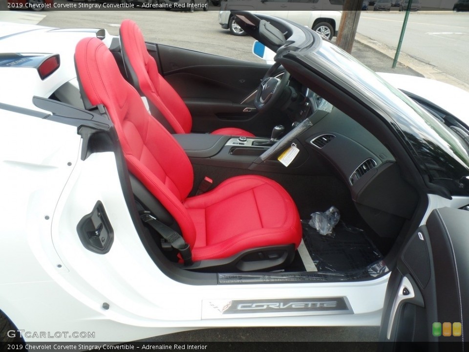 Adrenaline Red Interior Front Seat for the 2019 Chevrolet Corvette Stingray Convertible #128767284