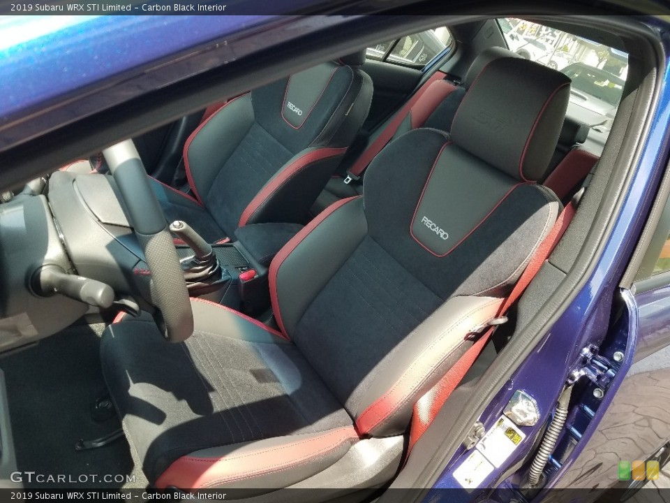Carbon Black Interior Front Seat for the 2019 Subaru WRX STI Limited #128771280