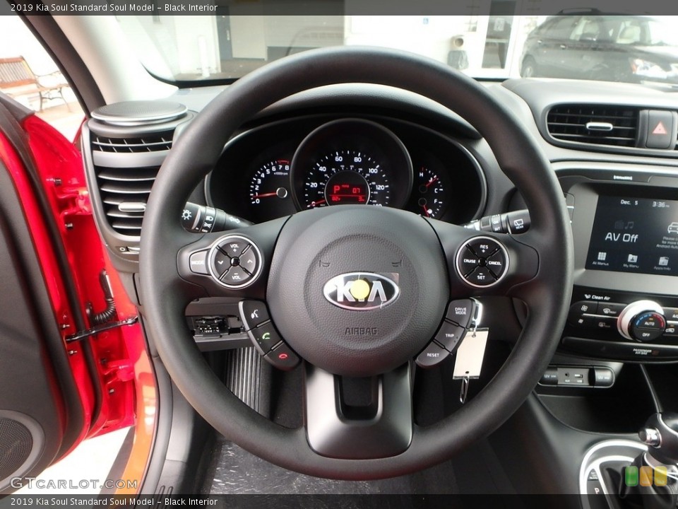 Black Interior Steering Wheel for the 2019 Kia Soul  #128773911