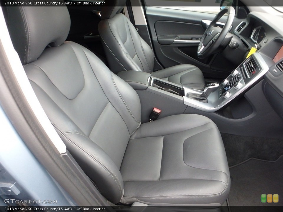 Off Black Interior Front Seat for the 2018 Volvo V60 Cross Country T5 AWD #128774238