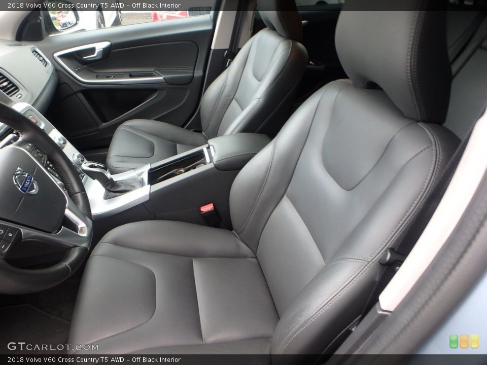 Off Black Interior Front Seat for the 2018 Volvo V60 Cross Country T5 AWD #128774340