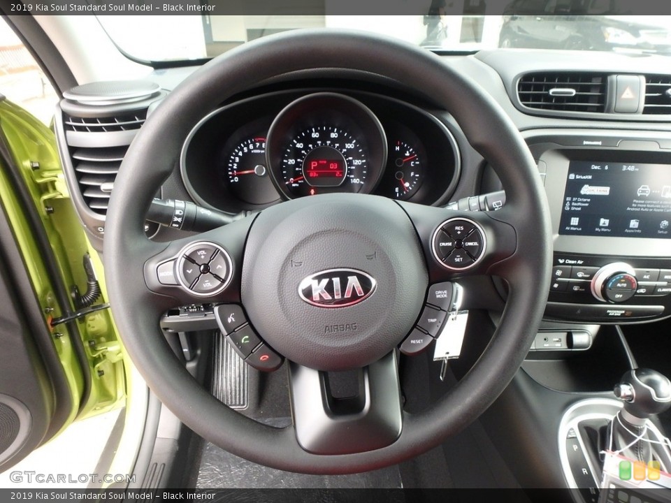 Black Interior Steering Wheel for the 2019 Kia Soul  #128774430