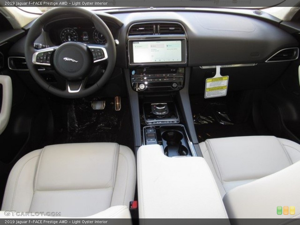 Light Oyster Interior Dashboard for the 2019 Jaguar F-PACE Prestige AWD #128776010