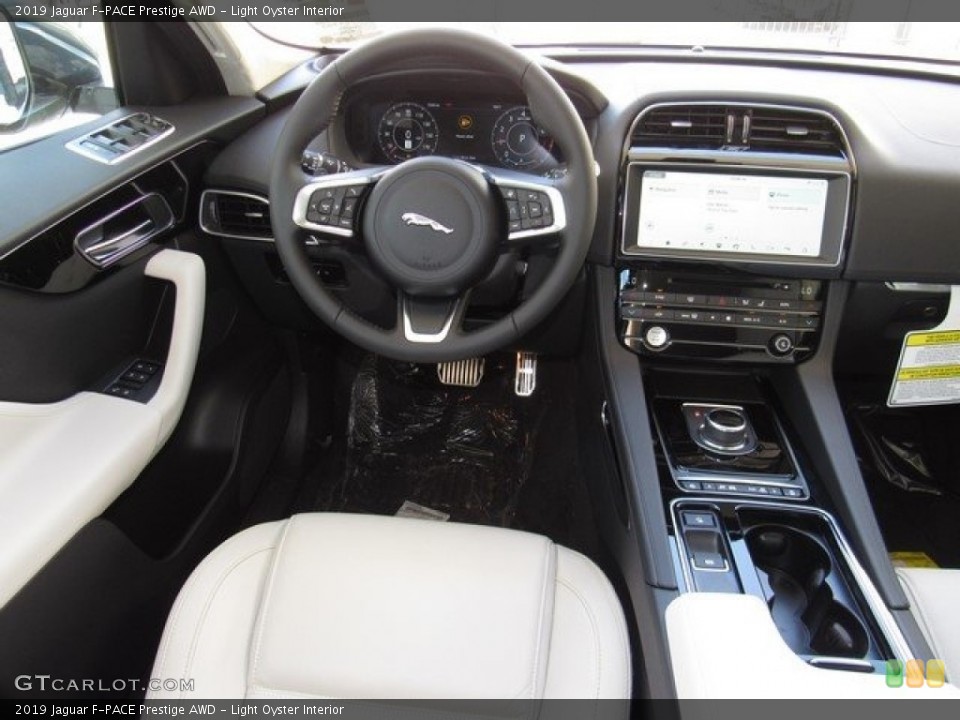 Light Oyster Interior Dashboard for the 2019 Jaguar F-PACE Prestige AWD #128776187