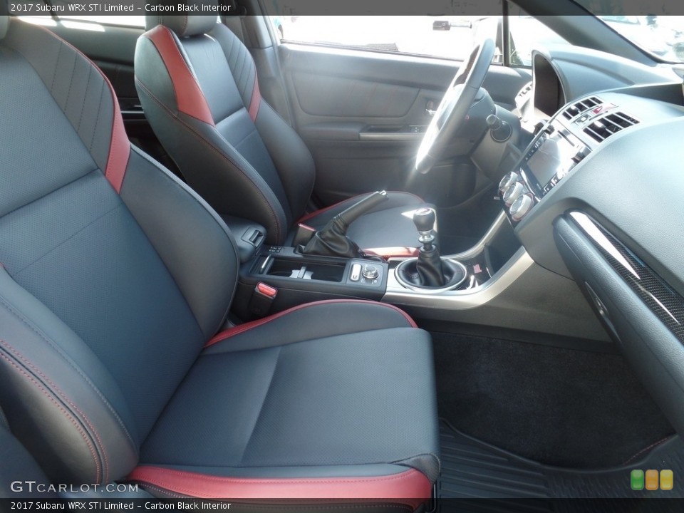 Carbon Black Interior Front Seat for the 2017 Subaru WRX STI Limited #128778714