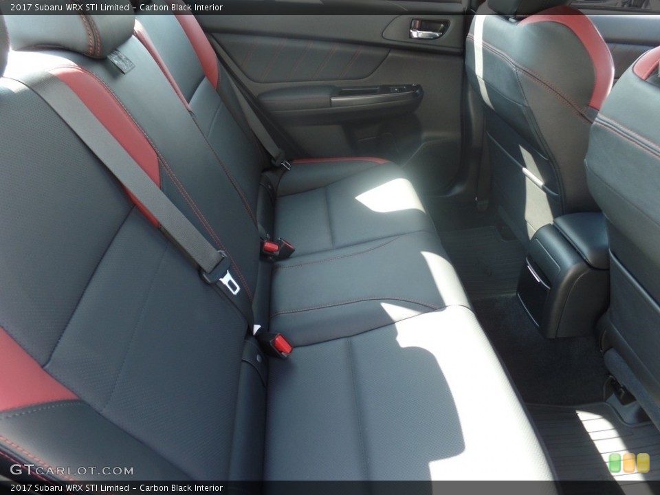 Carbon Black Interior Rear Seat for the 2017 Subaru WRX STI Limited #128778738