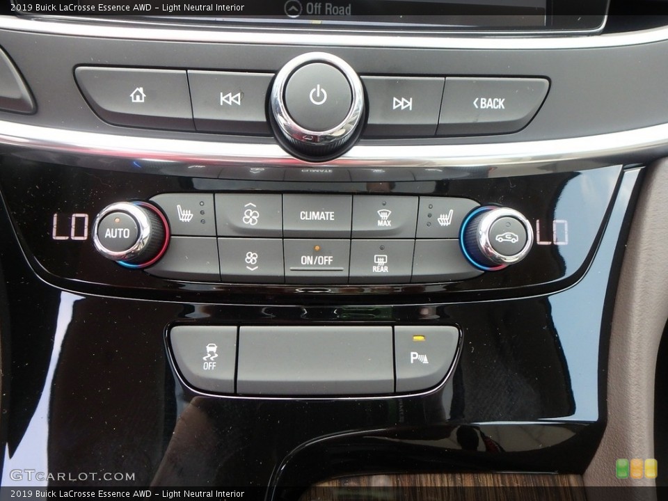 Light Neutral Interior Controls for the 2019 Buick LaCrosse Essence AWD #128779812