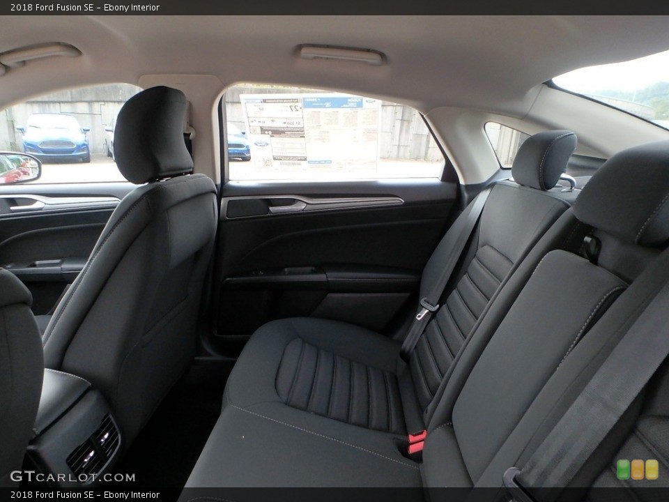 Ebony Interior Rear Seat for the 2018 Ford Fusion SE #128782620