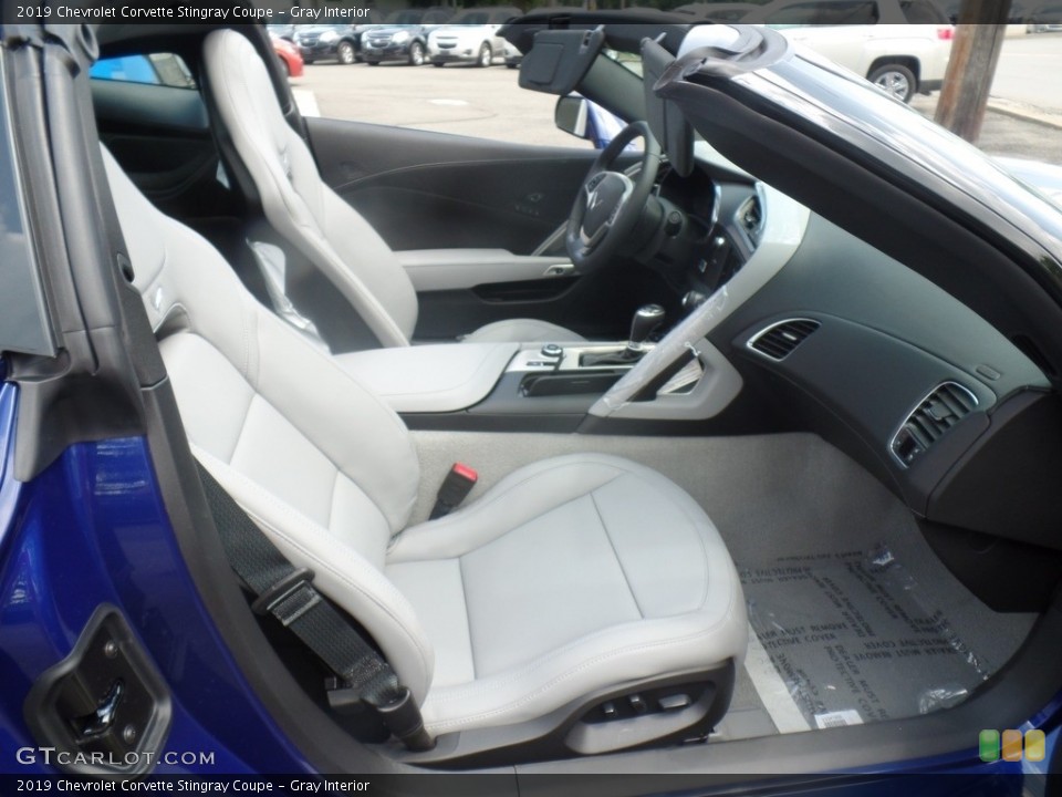 Gray Interior Front Seat for the 2019 Chevrolet Corvette Stingray Coupe #128786202