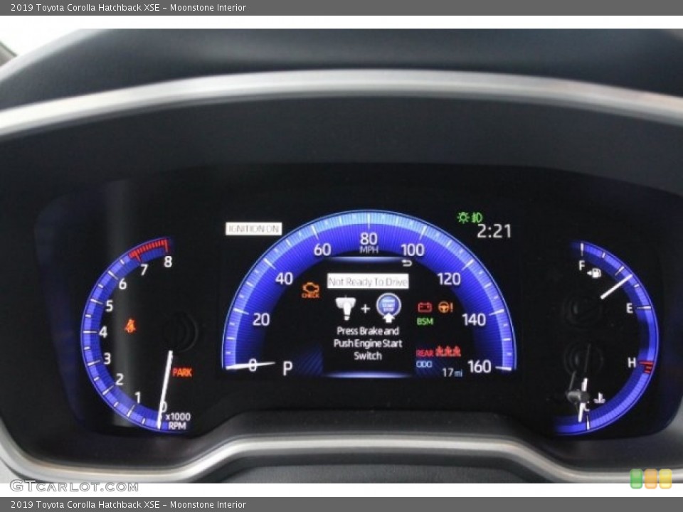 Moonstone Interior Gauges for the 2019 Toyota Corolla Hatchback XSE #128786205