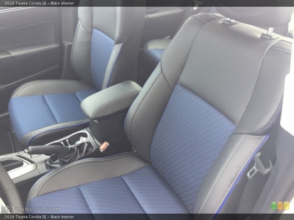 Black Interior Front Seat for the 2019 Toyota Corolla SE #128786599