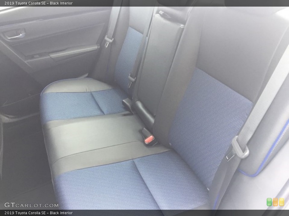 Black Interior Rear Seat for the 2019 Toyota Corolla SE #128786620