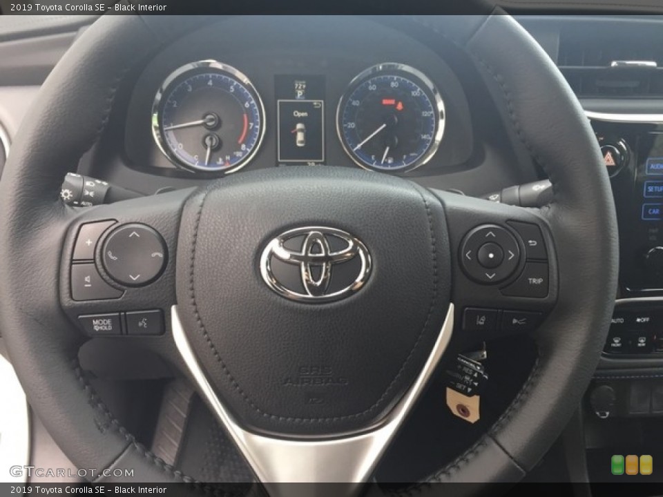 Black Interior Steering Wheel for the 2019 Toyota Corolla SE #128786671