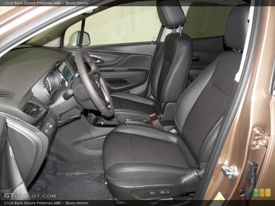 Ebony Interior Front Seat for the 2019 Buick Encore Preferred AWD #128794614