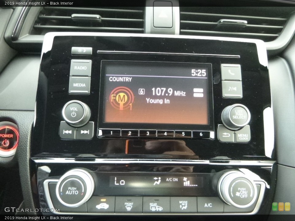 Black Interior Controls for the 2019 Honda Insight LX #128798910