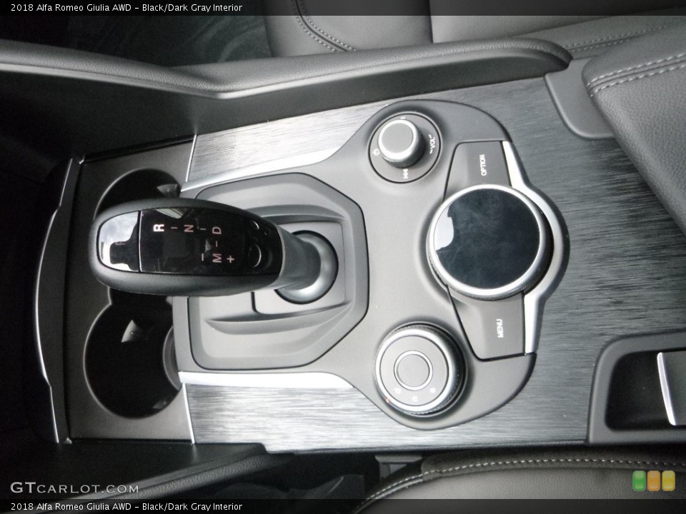 Black/Dark Gray Interior Transmission for the 2018 Alfa Romeo Giulia AWD #128802726