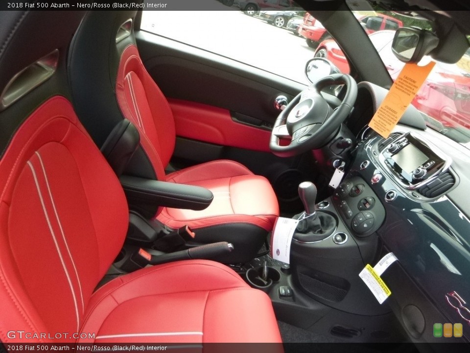 Nero/Rosso (Black/Red) Interior Photo for the 2018 Fiat 500 Abarth #128806572