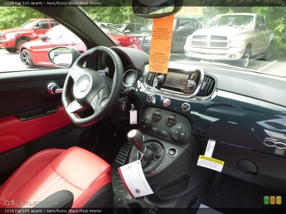 Nero/Rosso (Black/Red) Interior Dashboard for the 2018 Fiat 500 Abarth #128806596