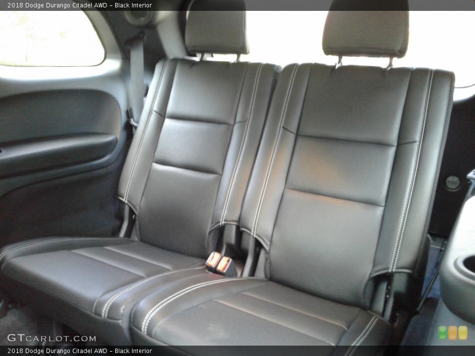 Black Interior Rear Seat for the 2018 Dodge Durango Citadel AWD #128809542